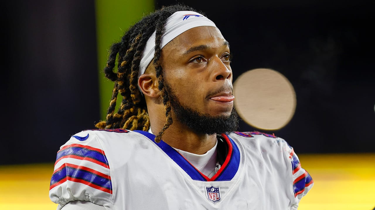 As the Buffalo Bills safety remains in the hospital, the player Damar Hamlin tackled before going into cardiac arrest responds, and more celebrities speak out: Bret Michaels, Dwyane Wade, Tom Brady, Ciara, and more